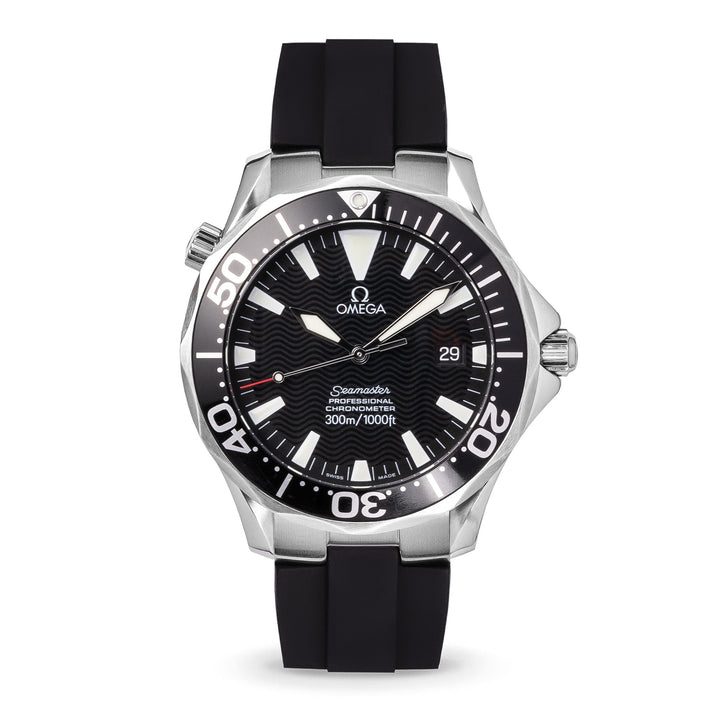 Kumamoto™ CTS End - Link Rubber Strap for 41mm Omega Seamaster - Black - Anchor Strap Co.