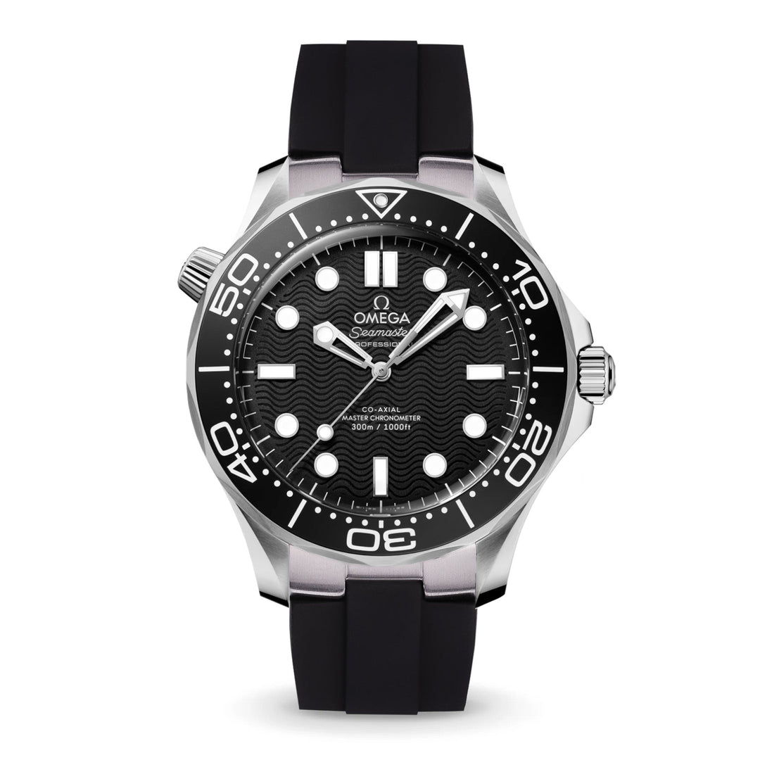 Kumamoto™ CTS End - Link Rubber Strap for 42mm Omega Seamaster - Black - Anchor Strap Co.