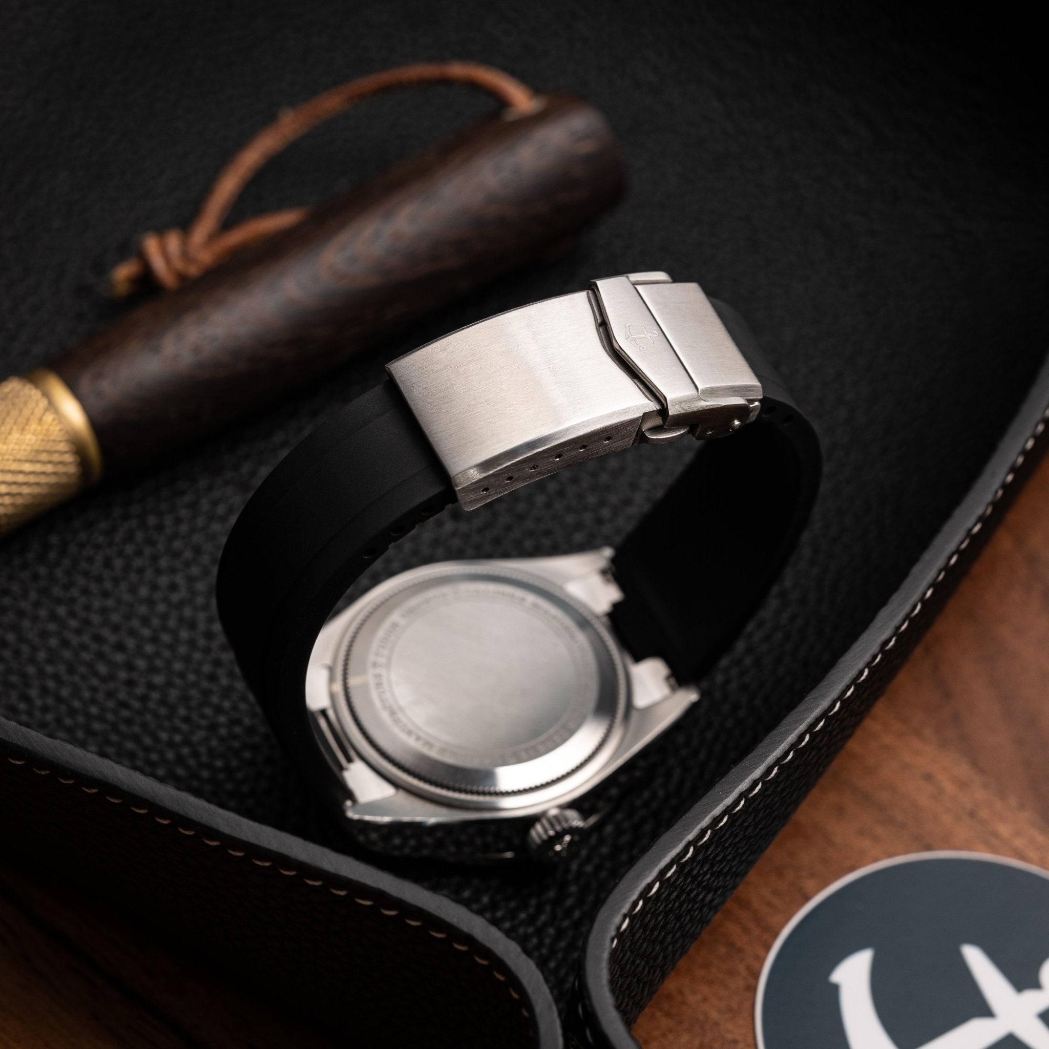 Kumamoto CTS End-Link Rubber Strap for Tudor Black Bay 58 – Anchor