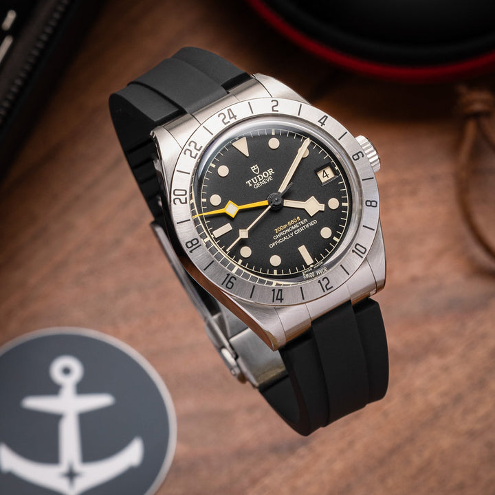 Kumamoto™ CTS End - Link Rubber Strap for Tudor Black Bay Pro - Anchor Strap Co.