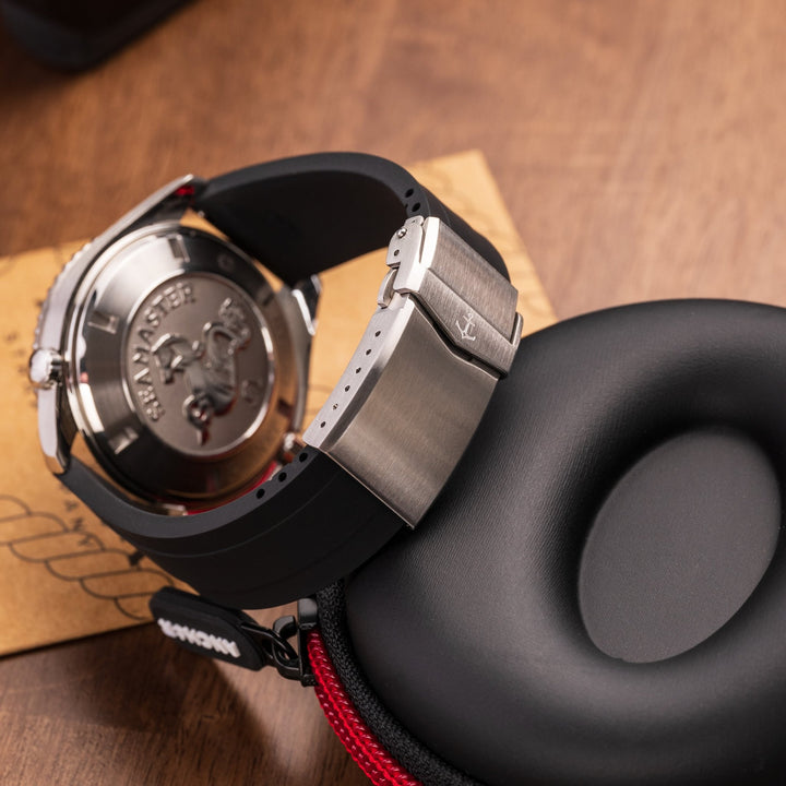 Kumamoto™ CTS Rubber Strap - Black - Anchor Strap Co.