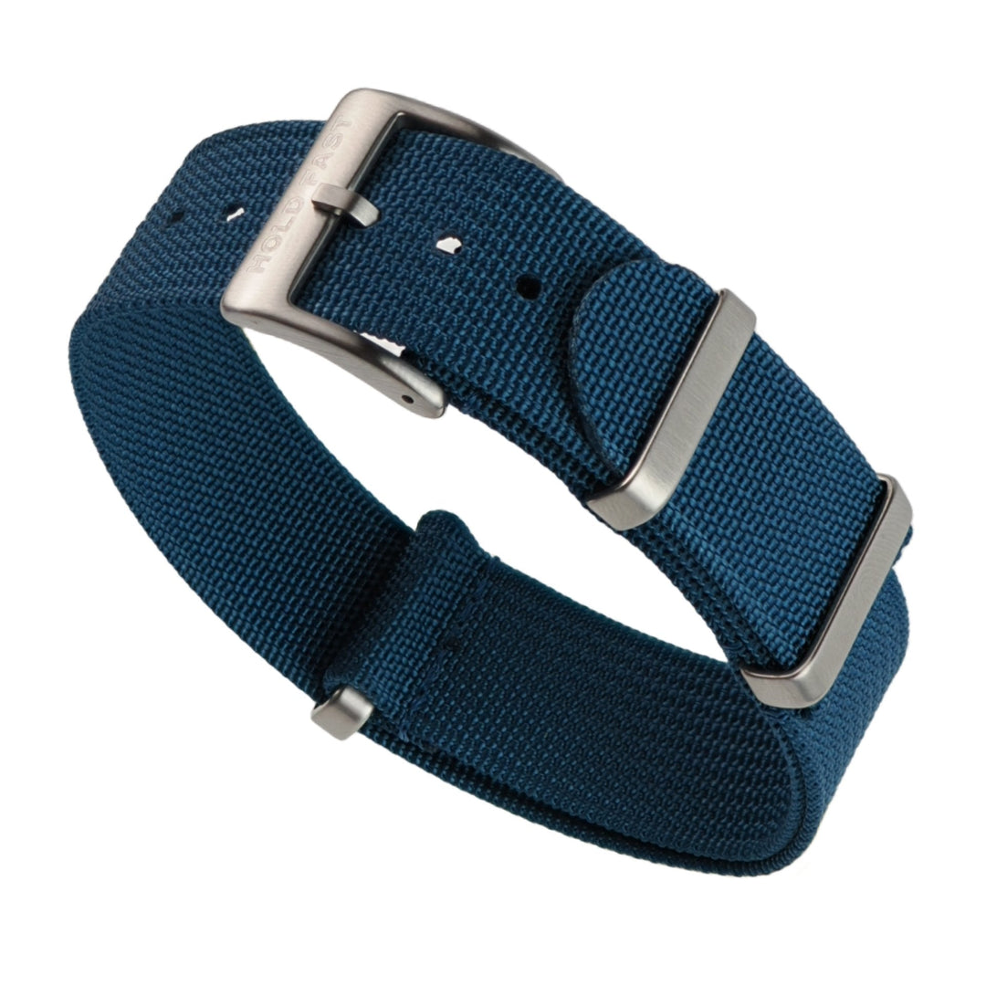 Marine Blue Ribbed Nylon Strap - Anchor Strap Co.