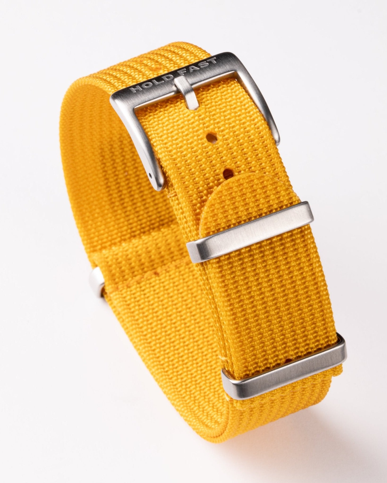 Mustard Ribbed Nylon Strap - Anchor Strap Co.