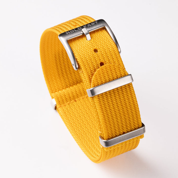 Mustard Ribbed Nylon Strap - Anchor Strap Co.