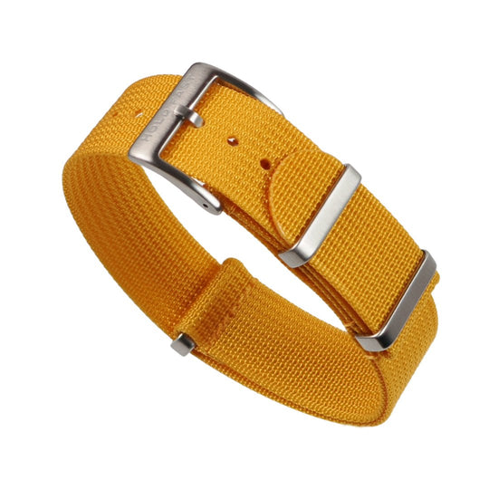 Mustard Ribbed Nylon Strap - Anchor Strap Co.