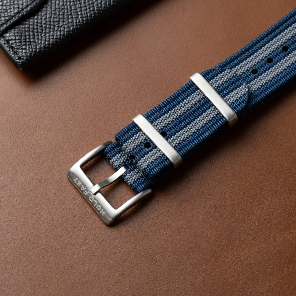 Navy Bond Ribbed Nylon Strap - Anchor Strap Co.