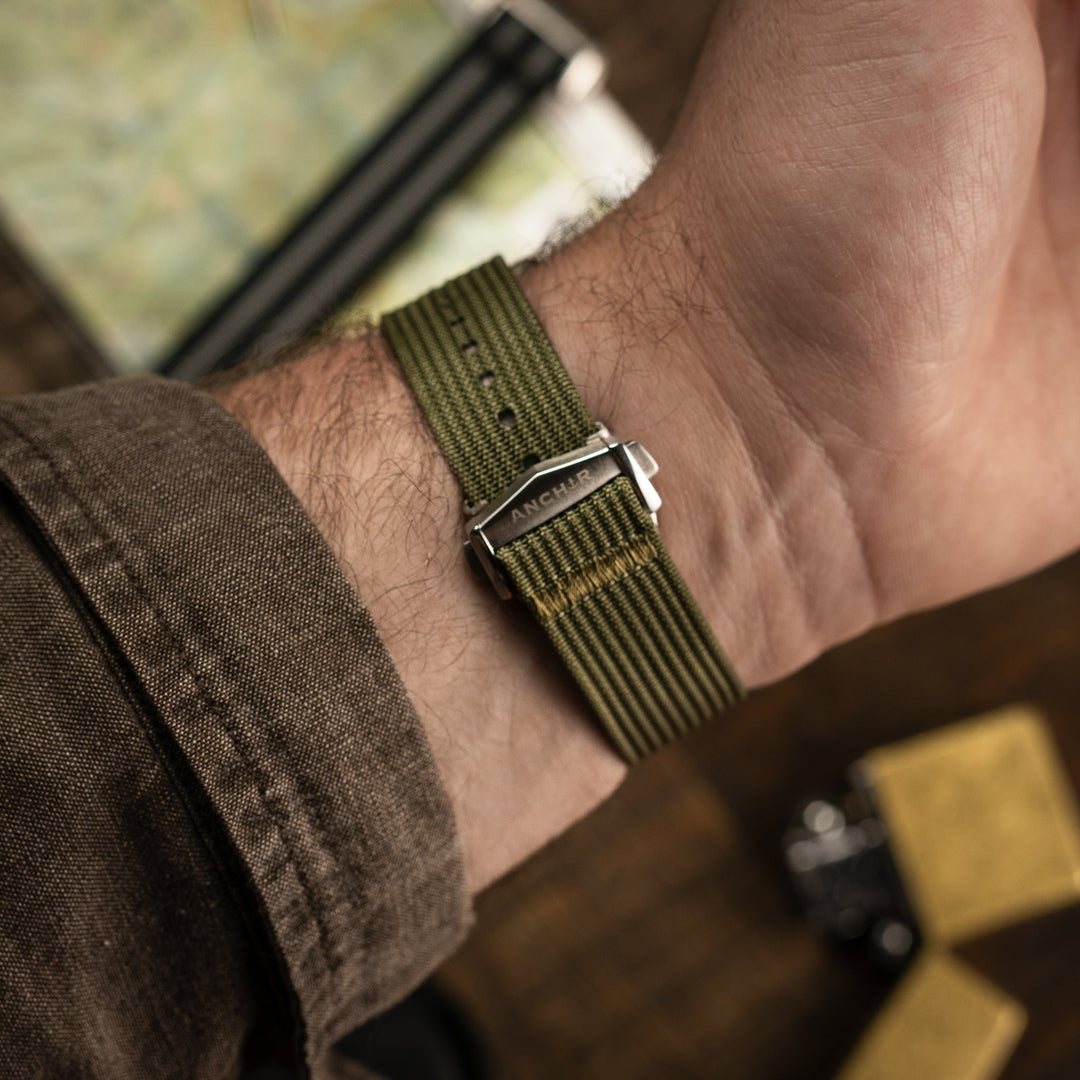 OD Green Deployant Nylon Strap - Anchor Strap Co.