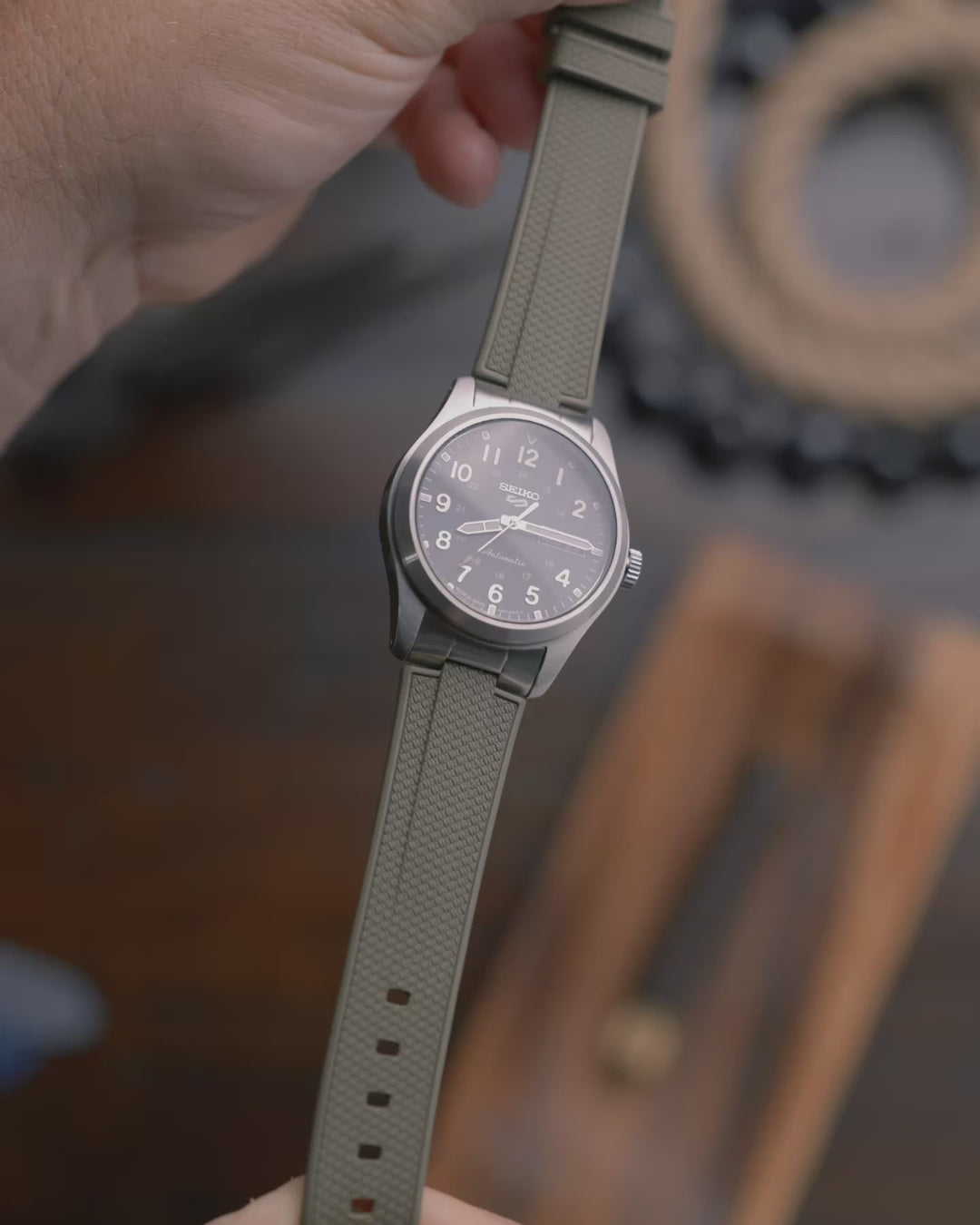 AnchorFlex™ End-Link for Seiko SRPG - Sea Moss Green