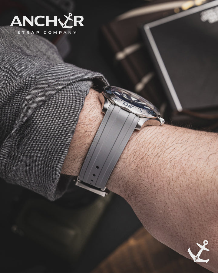 Deployant FKM for Omega Seamaster 41mm - Black