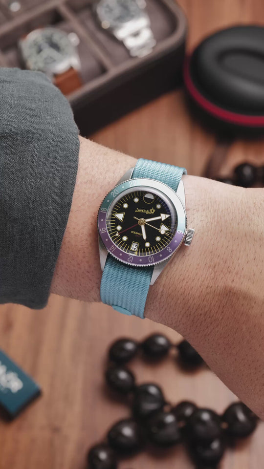 Deployant Nylon Strap MkIII - Lagoon Blue