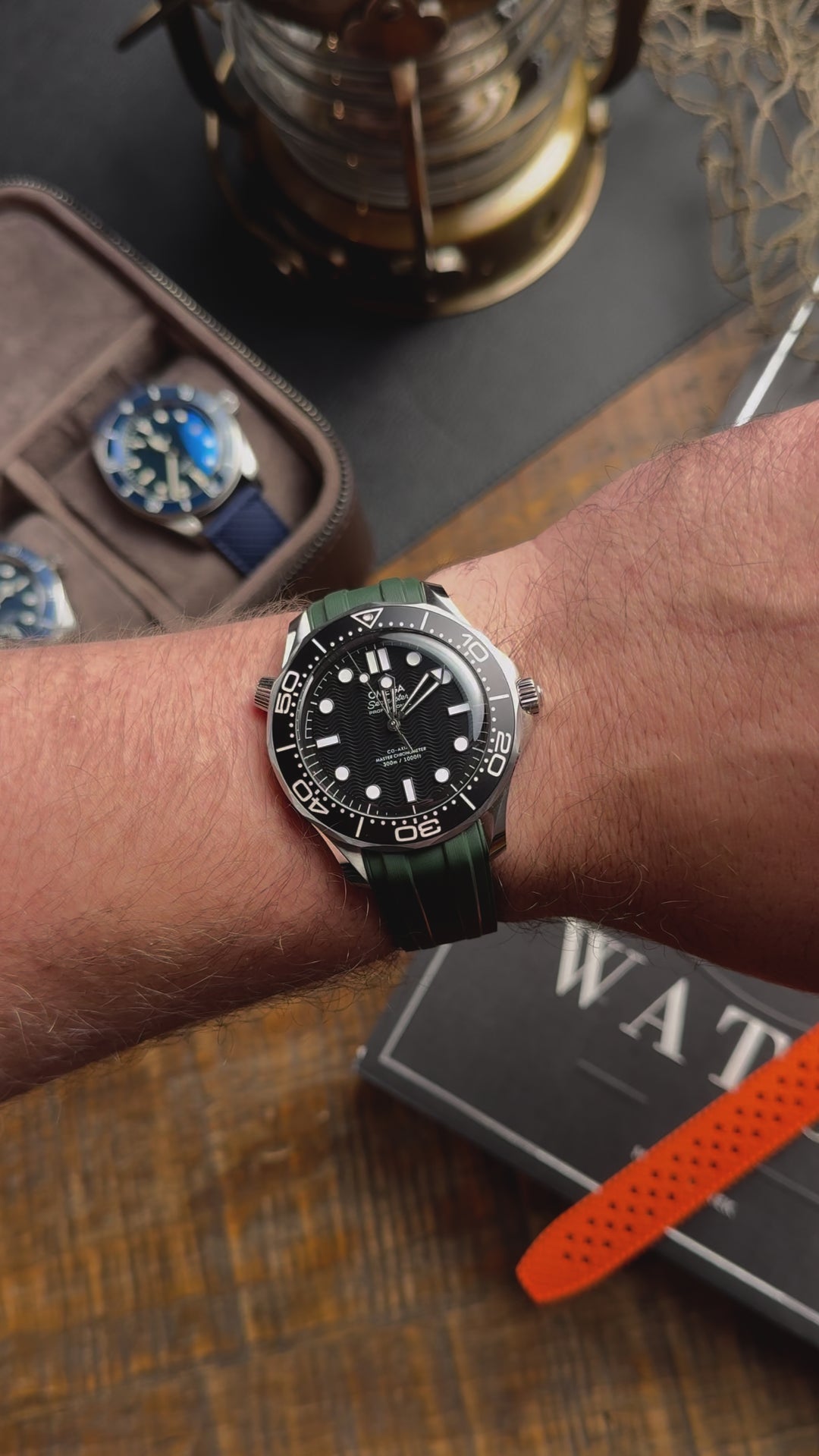 AnchorFlex Deployant FKM for Omega Seamaster - Seaweed