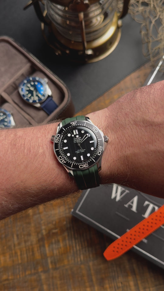 AnchorFlex Deployant FKM for Omega Seamaster - Seaweed