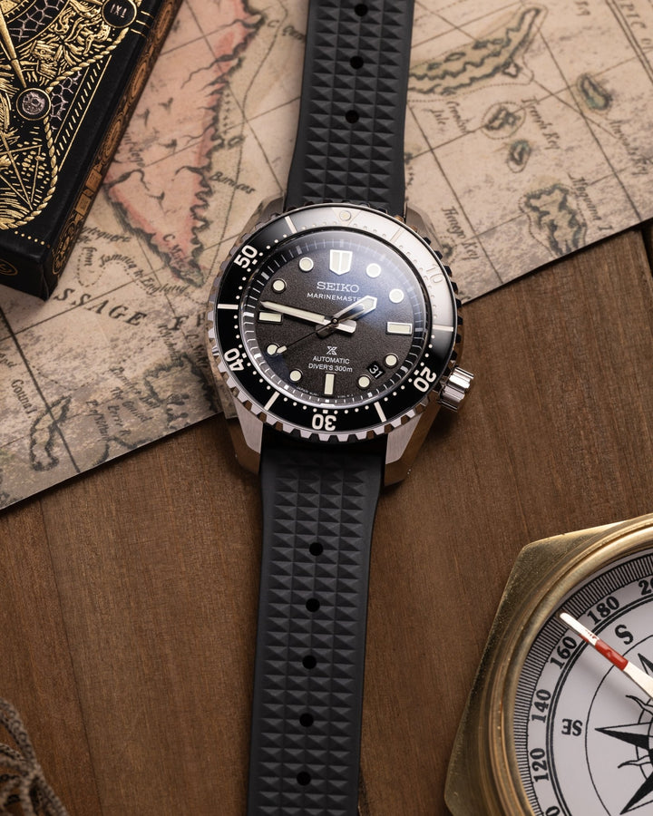 Seahunter Waffle Strap - Black - Anchor Strap Co.