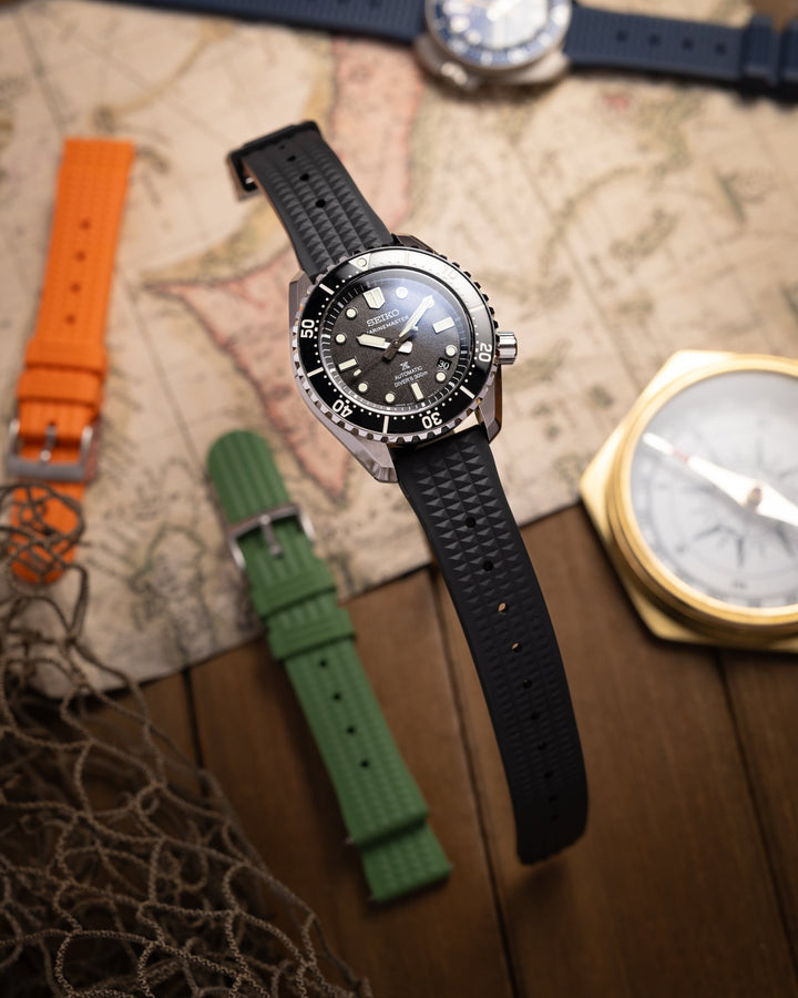 Seahunter Waffle Strap - Black - Anchor Strap Co.