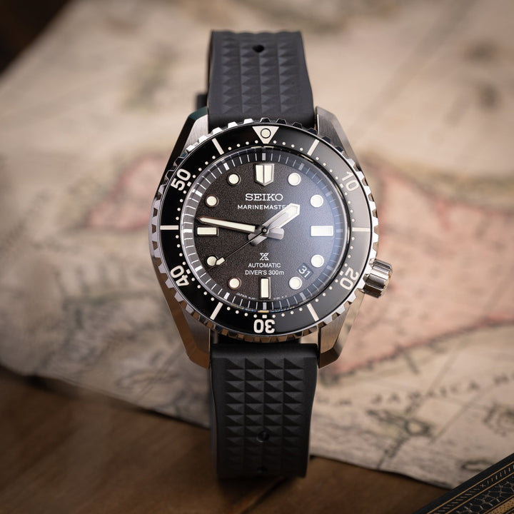 Seahunter Waffle Strap - Black - Anchor Strap Co.