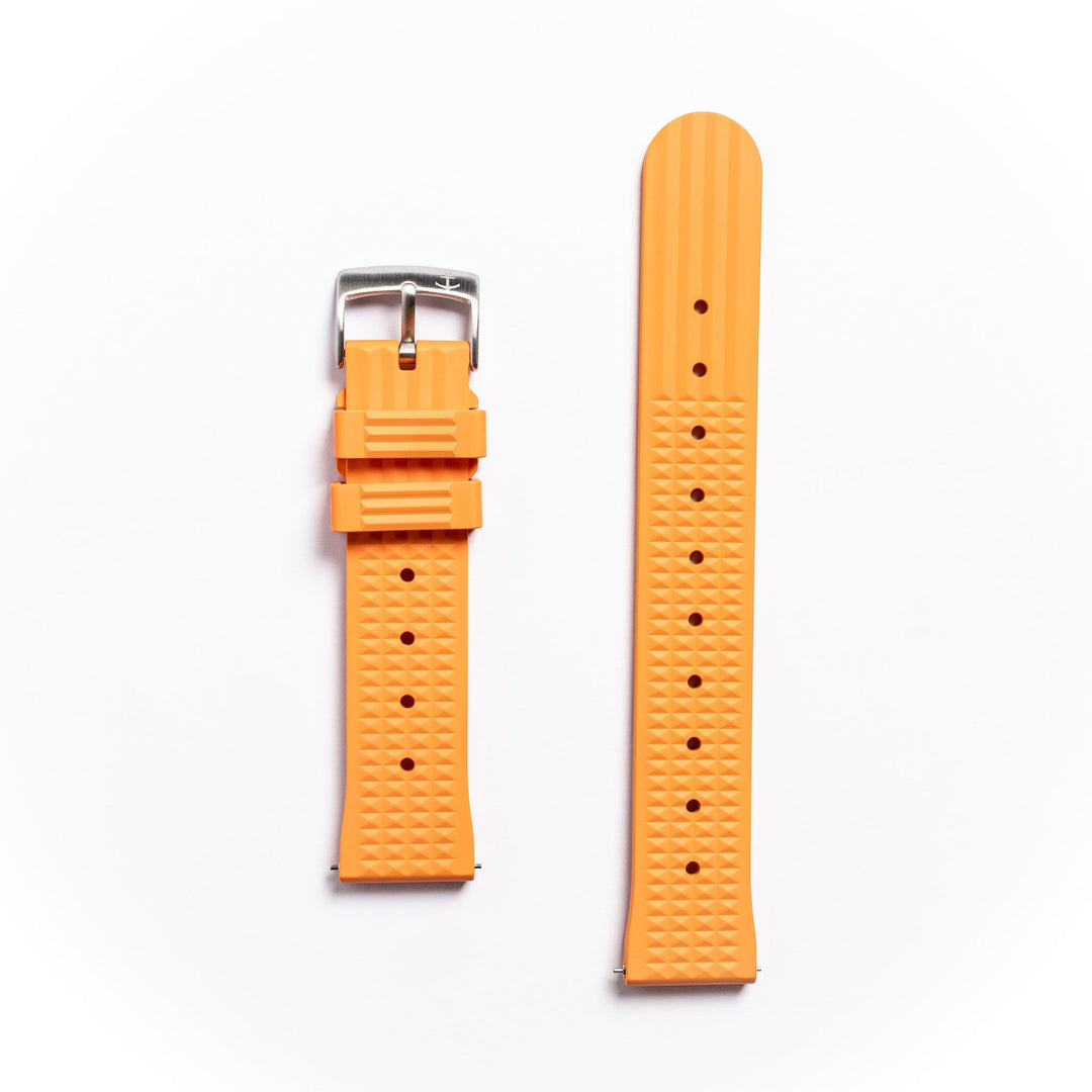 Seahunter Waffle Strap - Buoy Orange - Anchor Strap Co.