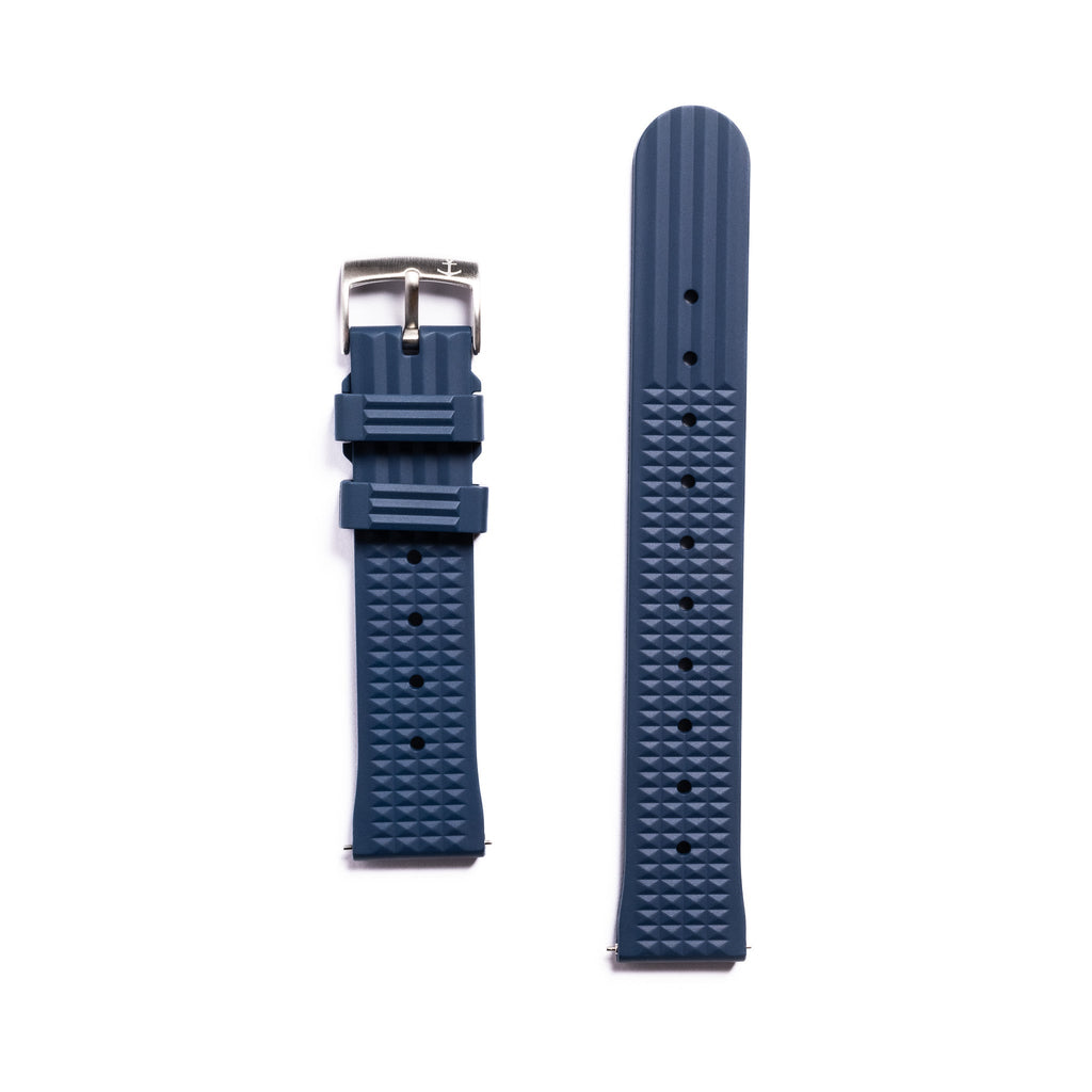 Seahunter Waffle Strap - Navy Blue – Anchor Strap Co.