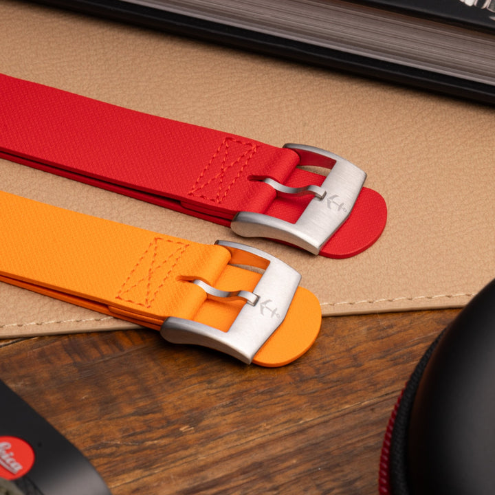 Single - Pass FKM Rubber Strap - Buoy Orange - Anchor Strap Co.