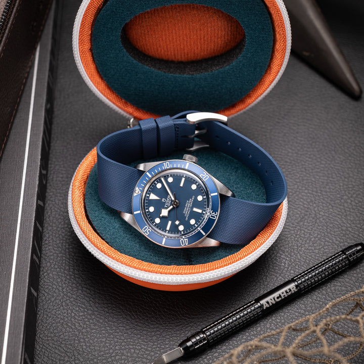 Single - Pass FKM Rubber Strap - Navy Blue - Anchor Strap Co.