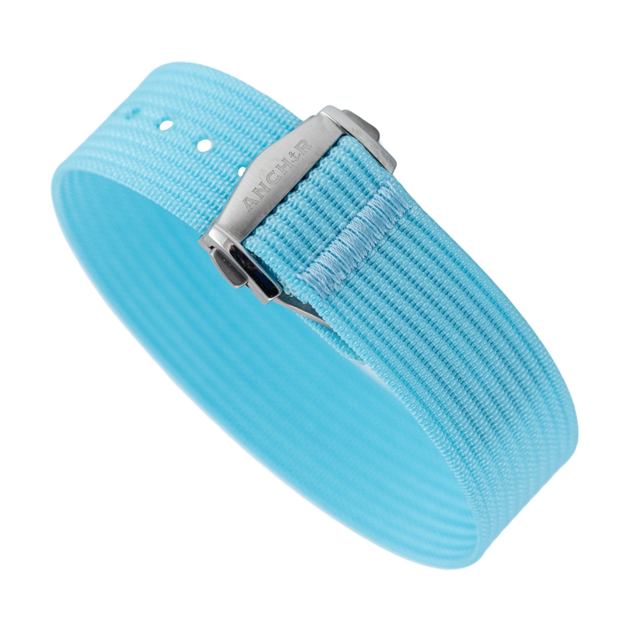 Sky Blue Deployant Nylon Strap - Anchor Strap Co.