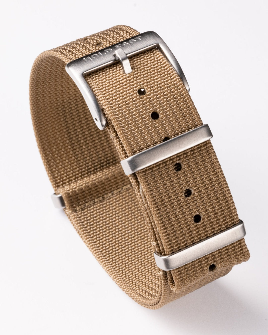 Tan Ribbed Nylon Strap - Anchor Strap Co.