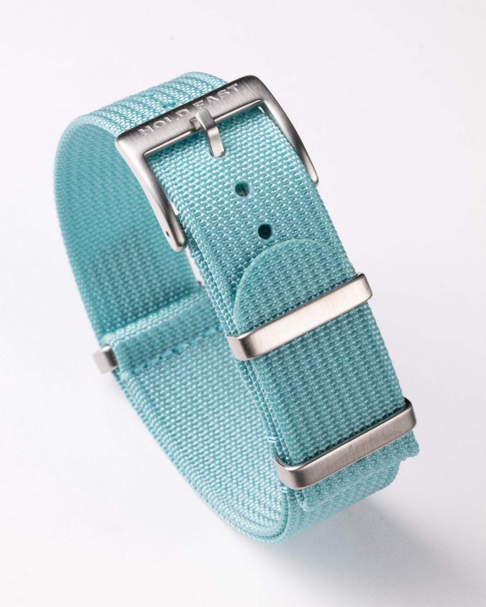 Teal Blue Ribbed Nylon Strap - Anchor Strap Co.